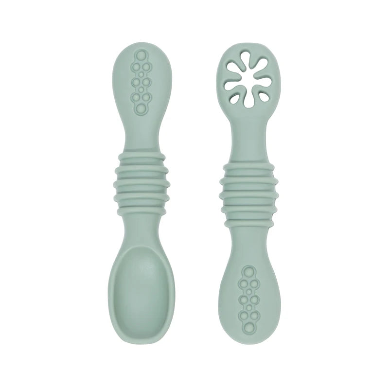 Infant Self Feeding Training Spoon- Sage Colour