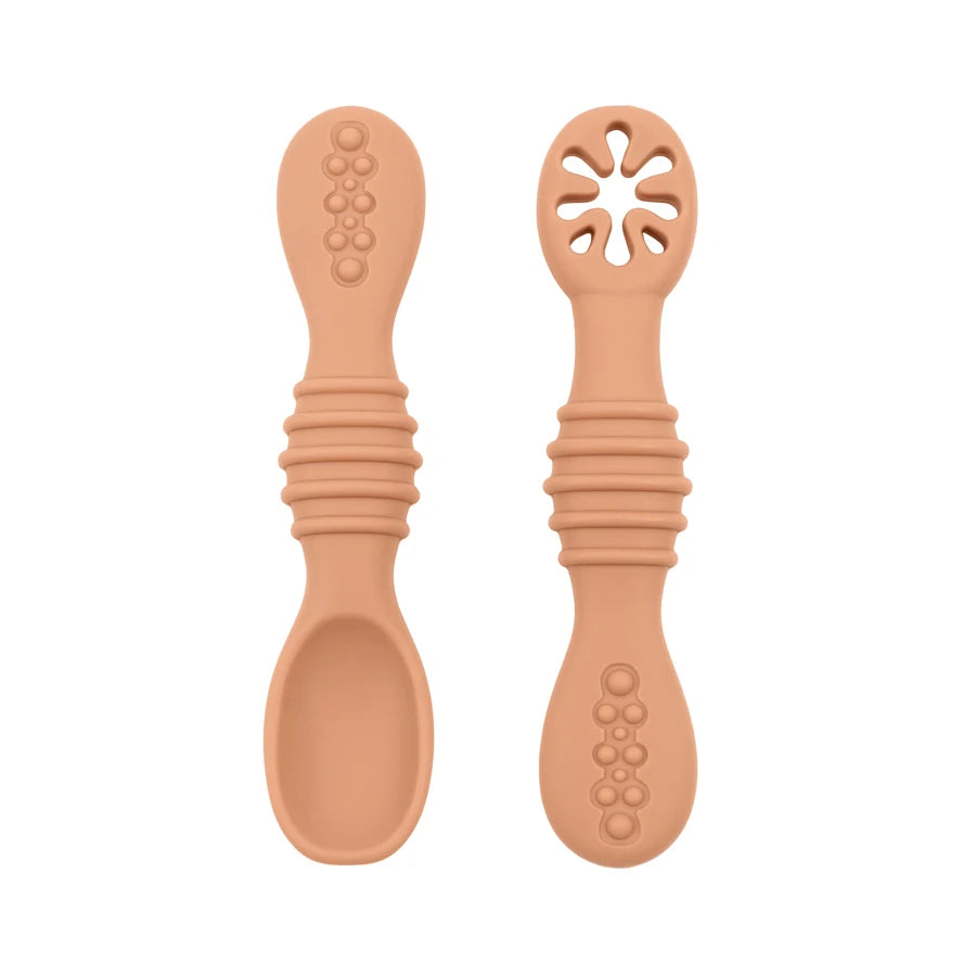 Infant Self Feeding Training Spoon- Clay Colour