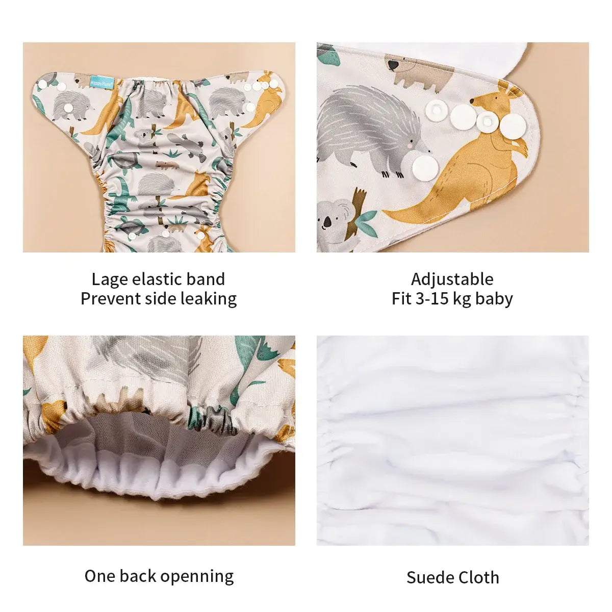  Reusable Cloth Diapers Bundle- Details 