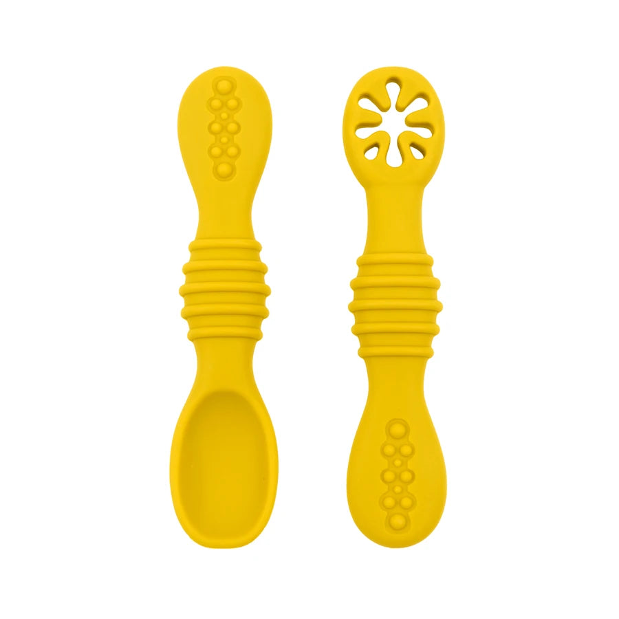 Infant Self Feeding Training Spoon- Mustard Colour