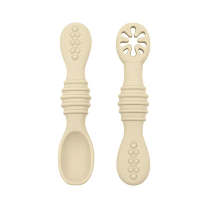 Infant Self Feeding Training Spoon- Sand Colour